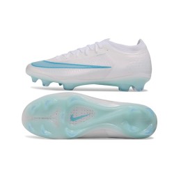 Nike Chaussures Zoom Mercurial Vapor 17 Elite FG Blanc Bleu