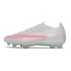 Nike Chaussures Zoom Mercurial Vapor 17 Elite FG Blanc Rose