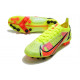 Chaussures de football Nike Mercurial Vapor 14 Élite AG Volt Carmin Noir