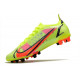 Chaussures de football Nike Mercurial Vapor 14 Élite AG Volt Carmin Noir