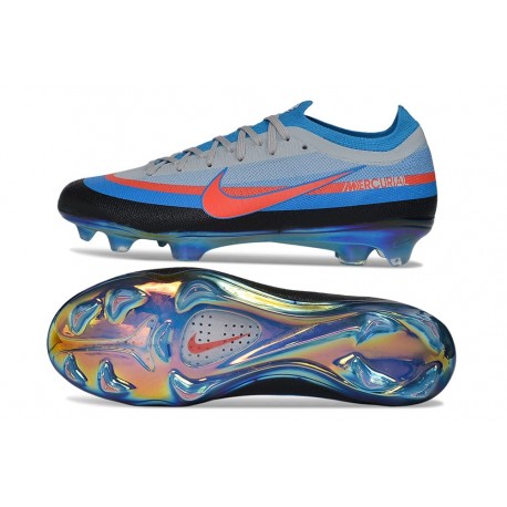 Crampon Nike Mercurial Vapor XVII Elite FG Bleu Gris