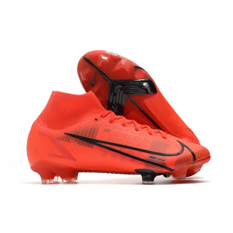 Chaussures de football Nike Mercurial Superfly 8 Élite FG Rouge Noir