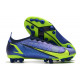 Chaussures Nike Mercurial Vapor 14 Élite AG Sapphire Volt Bleu