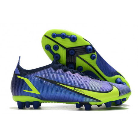 Chaussures Nike Mercurial Vapor 14 Élite AG Sapphire Volt Bleu