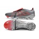 Adidas Predator 26 Elite Fold-over Tongue FG Gris Rouge