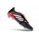 Adidas Predator 26 Elite Fold-over Tongue FG Noir Blanc Rouge