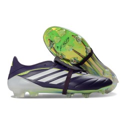 Adidas Predator 26 Elite Fold-over Tongue FG Noir Blanc Vert