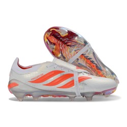 Adidas Predator 26 Elite Fold-over Tongue FG Blanc Rouge