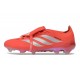 Adidas Predator 26 Elite Fold-over Tongue FG Rouge Argent
