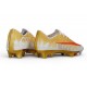 Chaussure de Soccer Nike Mercurial Superfly 11 Elite FG Ronaldo Dore Rouge
