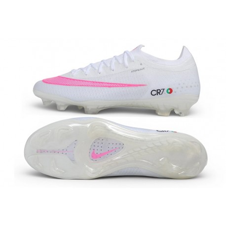 Nike Air Zoom Mercurial Vapor 17 Elite FG Nouveau CR7 Blanc Rose