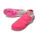 Chaussure de Foot Nike Phantom 6 High Elite FG Rose Noir Blanc