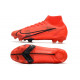 Chaussures de football Nike Mercurial Superfly 8 Élite FG Rouge Noir