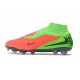 Chaussure de Foot Nike Phantom 6 High Elite FG Hot Punch Noir Vert Strike
