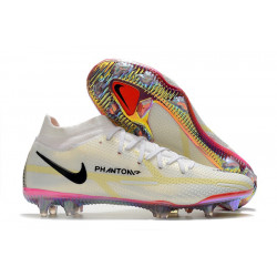 Nike Phantom GT2 Elite FG Chaussure Blanc Noir Carmin Rose