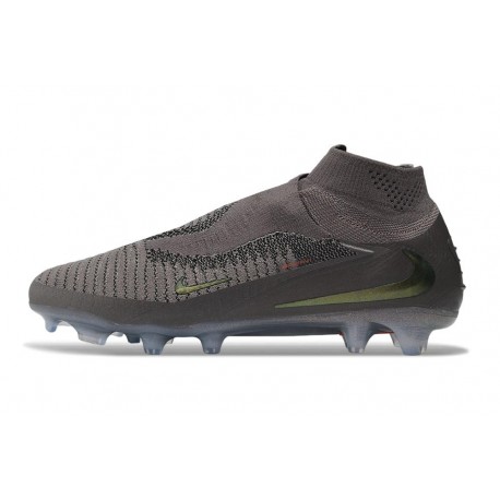 Chaussure de Foot Nike Phantom 6 High Elite FG Gris Noir