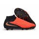 Chaussure de Foot Nike Phantom 6 High Elite FG Brt Rouge foncé Dégradé Noir