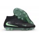 Chaussure de Foot Nike Phantom 6 High Elite FG Noir Vert Illusion