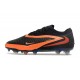 Crampons de Foot Nike Phantom 6 Elite Low FG Noir Brt Rouge foncé
