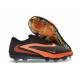 Crampons de Foot Nike Phantom 6 Elite Low FG Noir Brt Rouge foncé