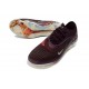 Crampons de Foot Nike Phantom 6 Elite Low FG Bordeaux Crush Rouge Univ Fossile 