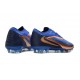 Crampons de Foot Nike Phantom 6 Elite Low FG Bleu Marine Cuivre Métallique