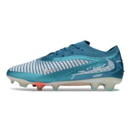 Crampons de Foot Nike Phantom 6 Elite Low FG Bleu Baltique Bleu Glacier