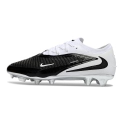 Crampons de Foot Nike Phantom 6 Elite Low FG Noir Blanc