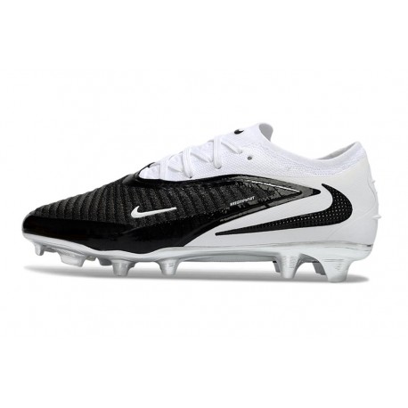 Crampons de Foot Nike Phantom 6 Elite Low FG Noir Blanc