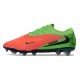 Crampons de Foot Nike Phantom 6 Elite Low FG Rouge Vert