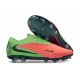 Crampons de Foot Nike Phantom 6 Elite Low FG Rouge Vert