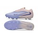 Crampons de Foot Nike Phantom 6 Elite Low FG Bleu lavande Pêche pâle