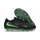 Crampons de Foot Nike Phantom 6 Elite Low FG Noir Vert Illusion