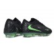 Crampons de Foot Nike Phantom 6 Elite Low FG Noir Vert Illusion