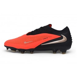 Crampons de Foot Nike Phantom 6 Elite Low FG Brt Rouge foncé Fumé Noir