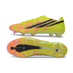 Crampons Nouvelle adidas F50 Hyperfast EVO FG Jaune Noir Solar Turquoise