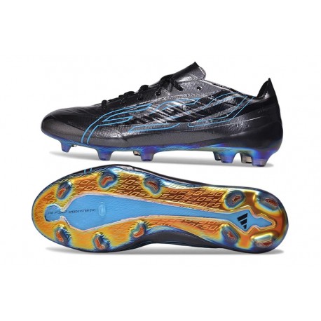 Crampons Nouvelle adidas F50 Hyperfast EVO FG Noir Bleu
