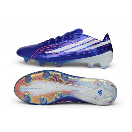 Crampons Nouvelle adidas F50 Hyperfast EVO FG Violet Blanc