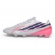Crampons Nouvelle adidas F50 Hyperfast EVO FG Blanc Rose Noir