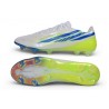 Crampons Nouvelle adidas F50 Hyperfast EVO FG Blanc Bleu Volt