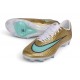 Chaussure de Soccer Nike Mercurial Superfly 11 Elite FG Mtlc Or Vert luminescent