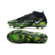 Nike Phantom GT2 Elite FG Noir Platine Métallique Vert Strike