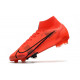 Chaussures de football Nike Mercurial Superfly 8 Élite FG Rouge Noir