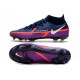 Nike Phantom GT2 Elite FG Chaussure Bleu Marine Blanc Violet