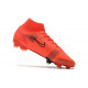 Chaussures de football Nike Mercurial Superfly 8 Élite FG Rouge Noir