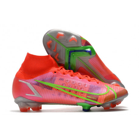 Nike Mercurial Superfly 8 Élite FG Rubis Argent Metallique