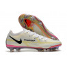 Chaussure De Football Nike Phantom Gt2 Élite Fg Blanc Noir Carmin Rose