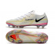 Chaussure De Football Nike Phantom Gt2 Élite Fg Blanc Noir Carmin Rose
