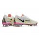 Chaussure De Football Nike Phantom Gt2 Élite Fg Blanc Noir Carmin Rose