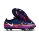 Chaussures De Football Nike Phantom Gt2 Élite Fg Bleu Marine Blanc Violet